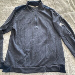 adidas Men’s Half-Zip Sweatshirt in Charcoal Navy